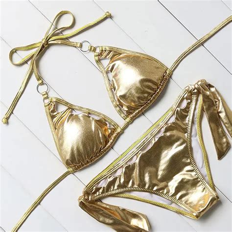 Newest Women Hot Sexy Swimwear Shiny Bikini Buy Hot Sexy Shiny Bikini Swimwear Shiny Bikini
