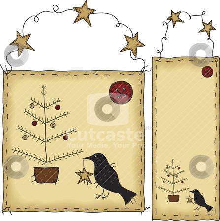 Primitive Christmas Clipart Clipart Suggest