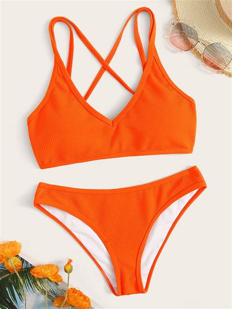 Orange Bikini Set Orange Bikini Set Bikinis Neon Bikinis Hot Sex Picture