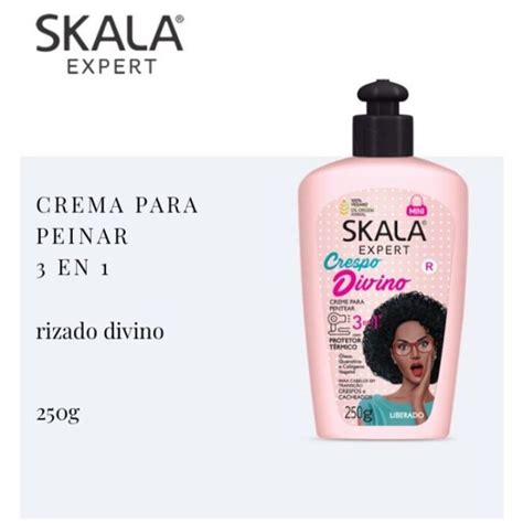 Skala Crespo Divino Potão Mini Creme 3 En 1 250g Protección Térmica