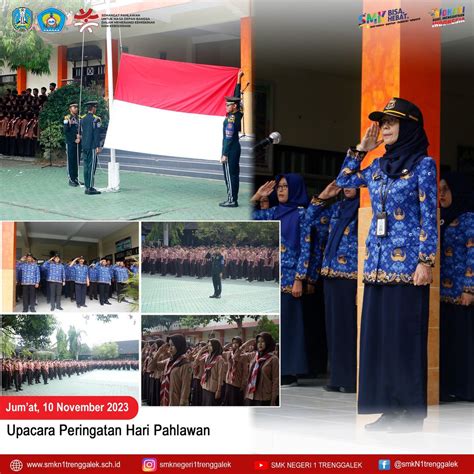 Upacara Peringatan Hari Pahlawan Tahun 2023 Smk Negeri 1 Trenggalek