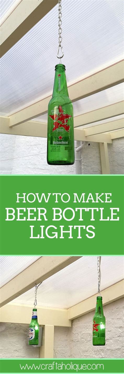 Beer Bottle Lights Diy Project Craftaholique Beer Bottle Lights