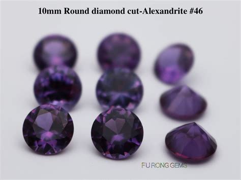 Lab Created Alexandrite Synthetic Alexandrite Color Change Corundum