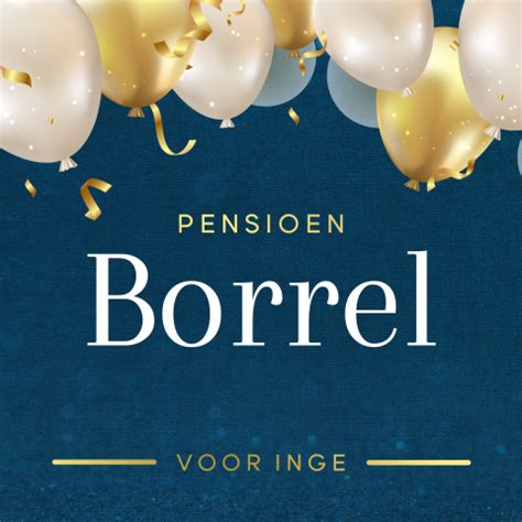 Pensioen Feestje Uitnodiging Met Champagneglazen En Foto