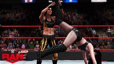 Wwe 2k20 Raw Billie Kay W Peyton Royce Vs Jessica W Gigi Youtube