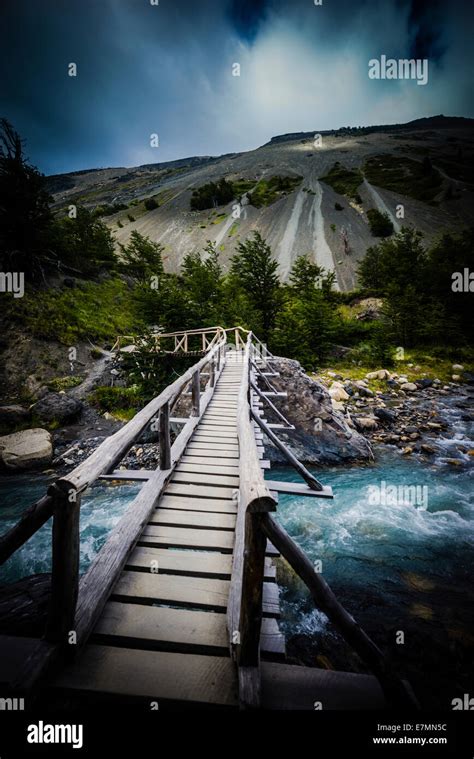 Hiking Trail in Patagonia, Chile Stock Photo - Alamy