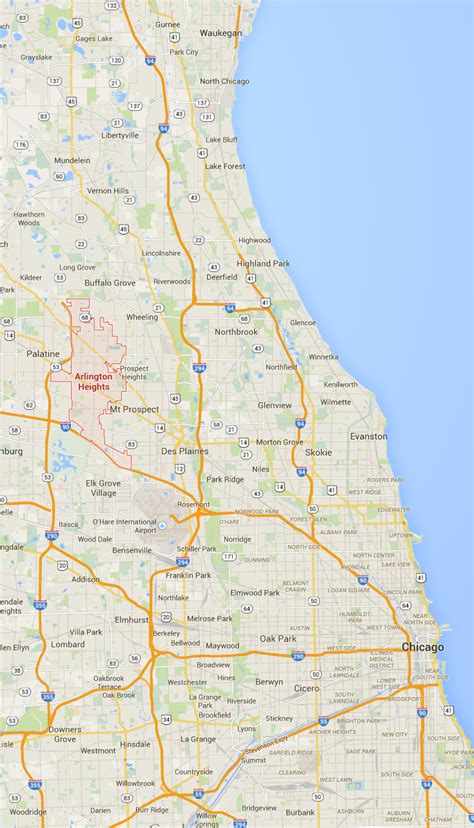 Western Suburbs Of Chicago Map