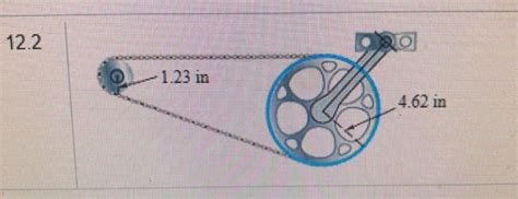 Solved The Figure Shows The Chain Drive Of A Bicycle How Far Chegg