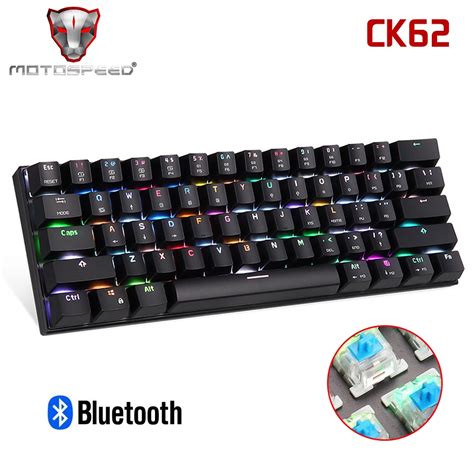 MOTOSPEED CK62 Bluetooth Teclado Para Jogos Teclado Mecânico RGB