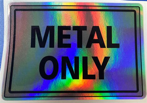 Heavy Metal Sticker Holographic Stickers - Etsy