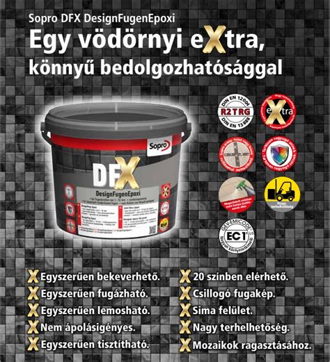 Sopro DFX Design Epoxi fugázó 3 kg os kiszerelés