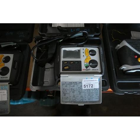 A Megger Loop and RCD tester type LRCD210 supplied with a hard carry case