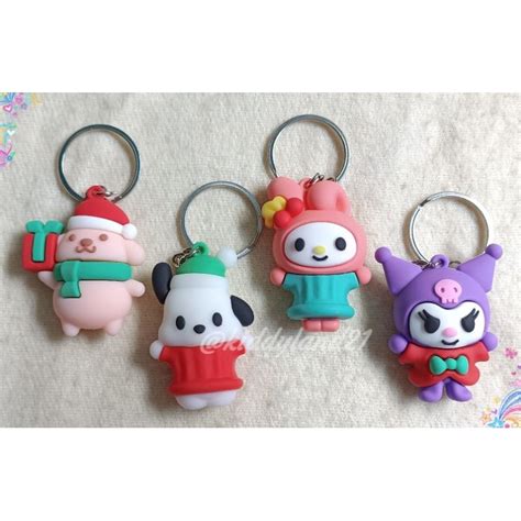 Jual Gantungan Kunci Rubber Pvc Karakter Sanrio Christmas Natal