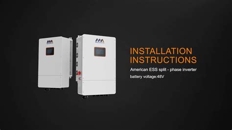 Megarevo American Ess Split Phase Inverter Installation Instructions