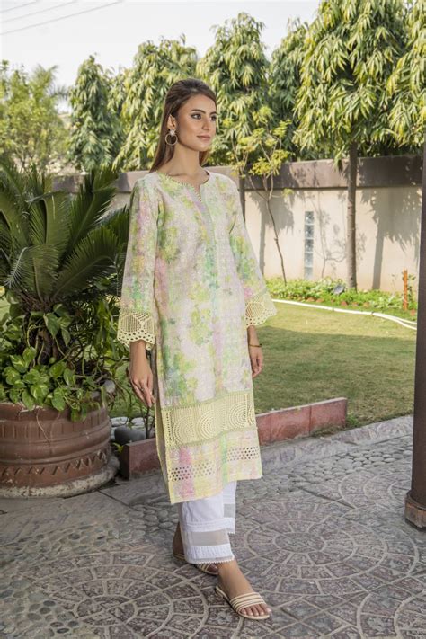 Printed Chikankari Kurta Atelier Yuwa Ciao Jp