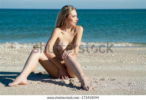 Beautiful Sexy Blonde Girl Posing Naked Stock Photo Shutterstock
