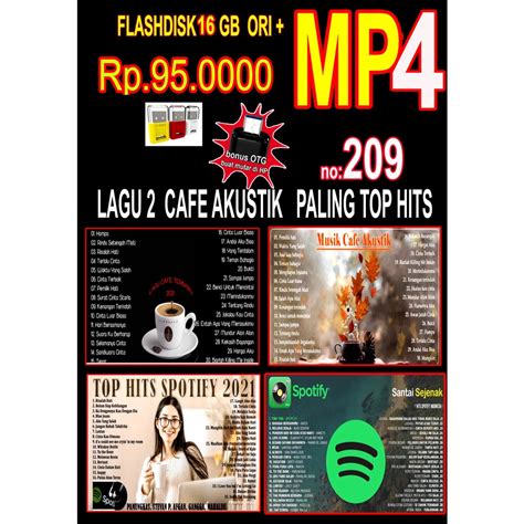 Jual Lagu Cafe Akustik Paling Top Hits Indonesia Album Mp