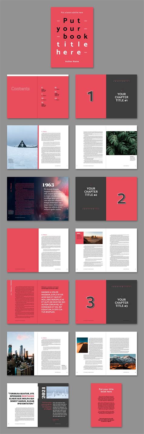 Book Layout Print Template Indesign Template Photography Book Brochure ...