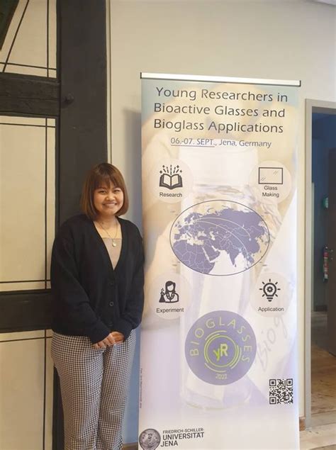 Usanee Pantulap at the “Young Researchers in Bioglasses and Bioglass ...