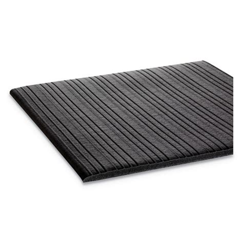 Crown Mats Ribbed Vinyl Anti Fatigue Mat 36 X 60 Black Fl3660bk