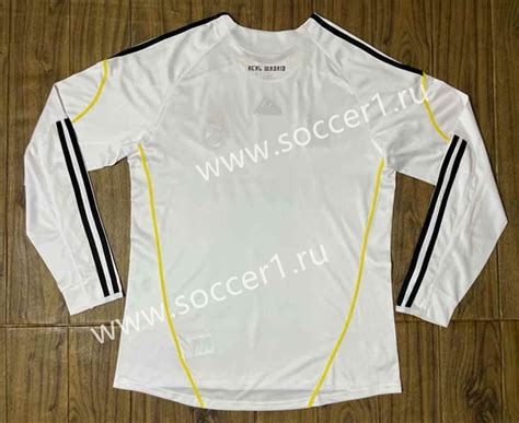 Retro Version Real Madrid Home White Ls Thailand Soccer Jersey