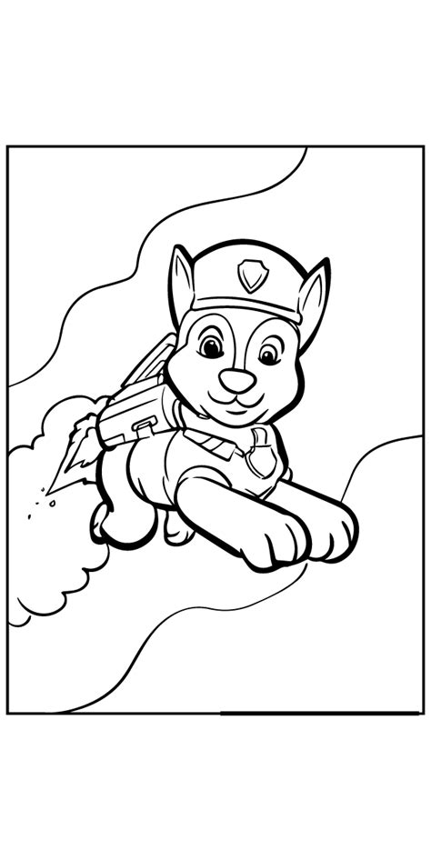 Skye Paw Patrol Coloring Page - Free Printable Coloring Pages for Kids