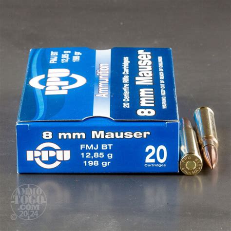 Mm Mauser X Mm Js Ammo Rounds Of Grain Full Metal Jacket