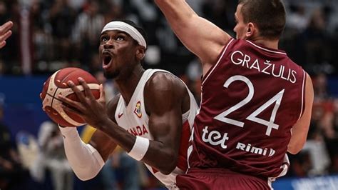 Canadian Men Upend Latvia To Win Group Stay Unbeaten At Basketball