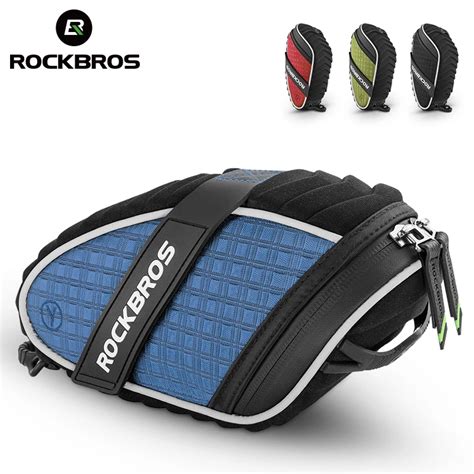 Rockbros Bike Saddle Bag Rear Seatpost Bag 3d Shell Rainproof