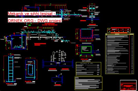 Sıhhi Tesisat Dwg Projesi Autocad Projeler