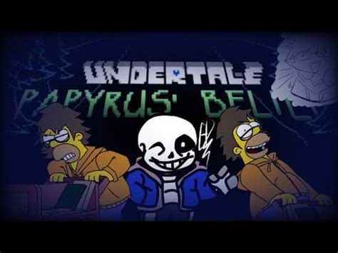 Batalla Contra Sans En Snowdin Papyrus Belief Sans Encounter