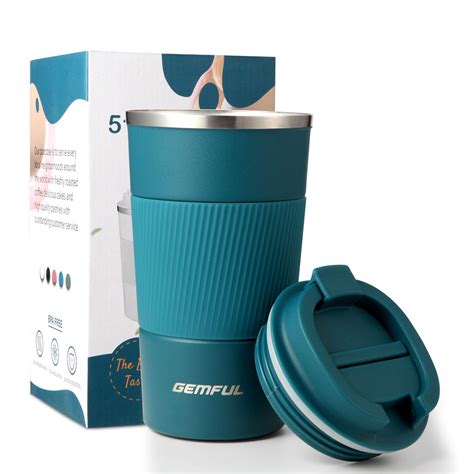 Gemful Ml Tumbler Stainless Steel Vacuum Insulated Travel Mug Water