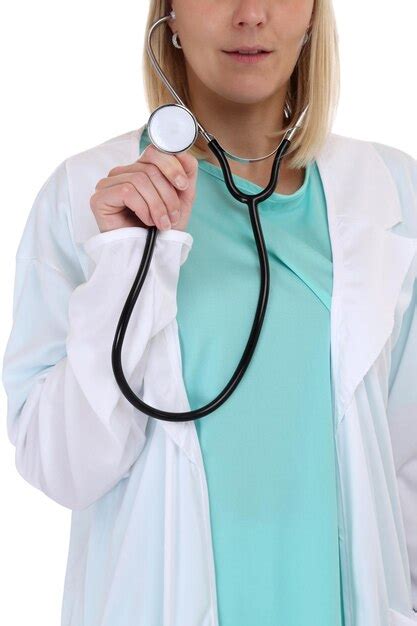 Premium Photo | Young doctor woman with stethoscope heart medical isolated