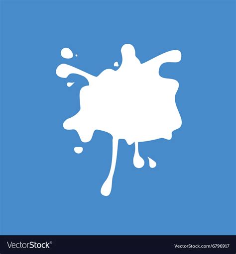 White Milk Splash Royalty Free Vector Image Vectorstock