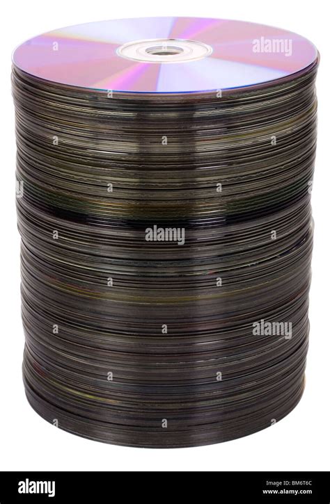 Stack Of Compact Discs Stock Photo Alamy