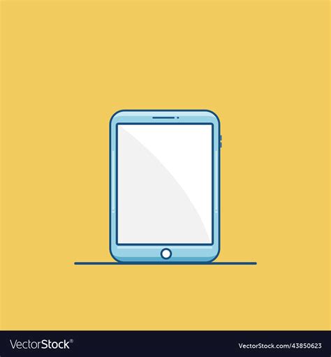 Tablet flat design Royalty Free Vector Image - VectorStock