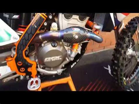 2016 KTM 250 SXF SX F FMF 4 1 Titanium Exhaust At 25 Hours YouTube