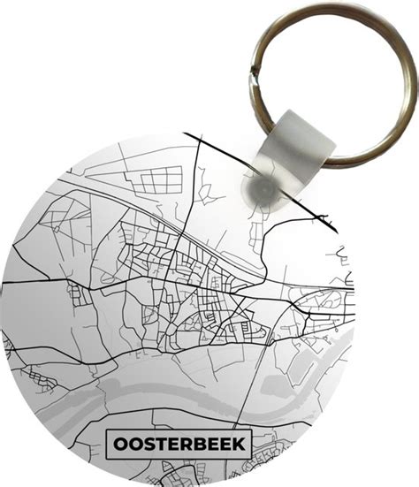 Sleutelhanger Stadskaart Plattegrond Oosterbeek Kaart Plastic