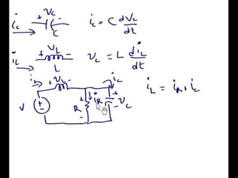 Ecuaciones De Un Circuito Con Una Bobina Y Un Condensador Youtube