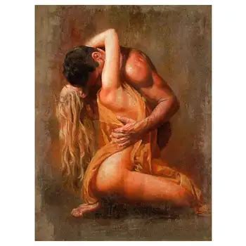 Decoration Printed Popular Victorian Nude Paintings Female Sexy Woman Nude Nake Painting Poster