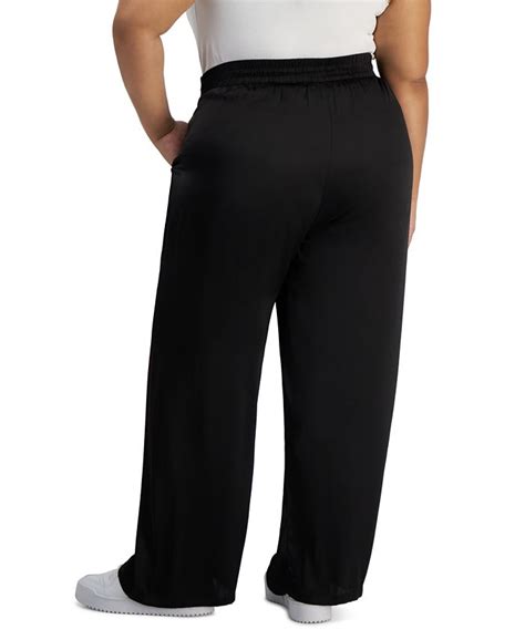 And Now This Trendy Plus Size Satin Wide Leg Pants Macy S