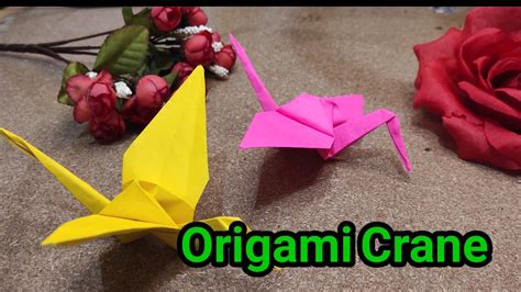 How To Make Origami Crane Youtube