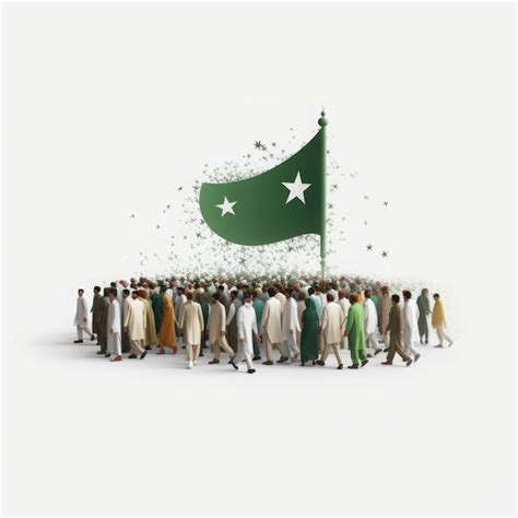 Premium Ai Image Th Of August Pakistan Independence Day Stars