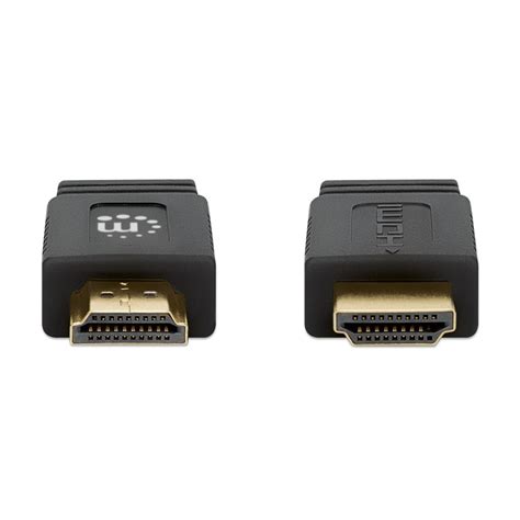 Cablu HDMI Tata HDMI Tata Plat 0 5M Manhattan Negru ICOC HDMI2