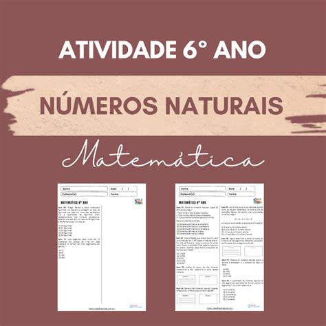 Operações Com Numeros Naturais 6 Ano Retoedu