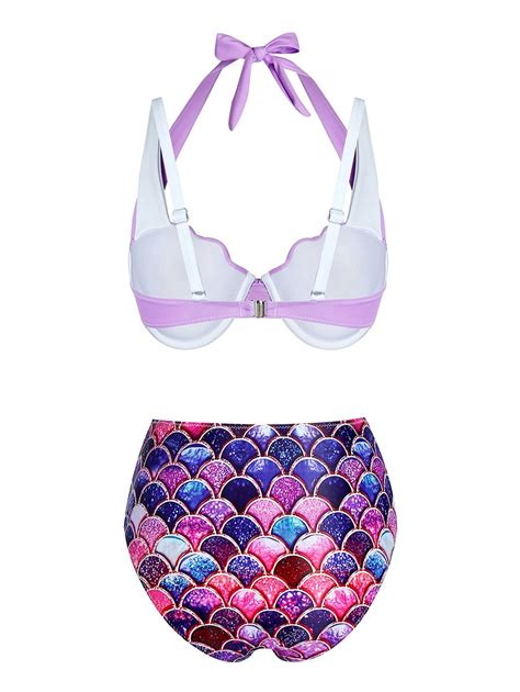 Ombre Mermaid Bikini Set Mermaid Bikini Bikinis Ombre Clothes Hot Sex