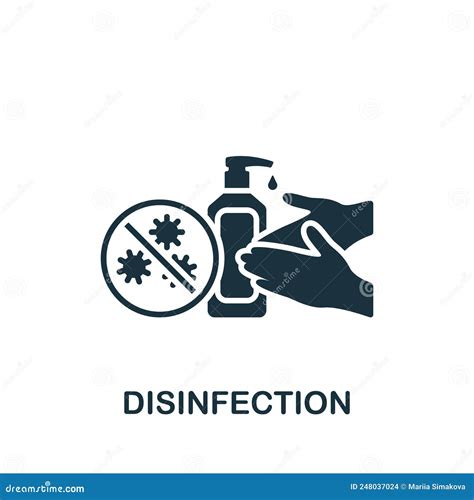 Disinfection Icon Monochrome Simple Quarantine Icon For Templates Web