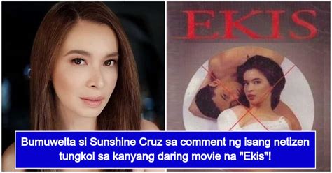 Sunshine Cruz Lectures Netizen Who Brought Up Her Daring Movie ‘ekis