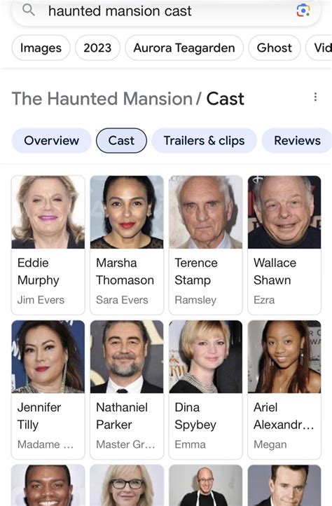 I was looking at the Haunted Mansion 2003 cast and Eddie Murphy is looking a little different ...