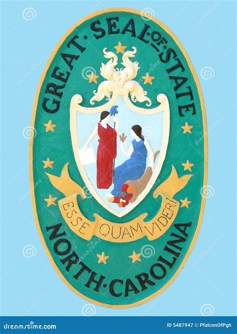 Seal Of State Of North Carolina Stock Image Image Of State Carolina